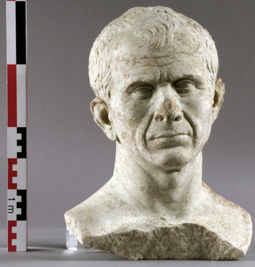 The Julius Caesar bust discovered in Arles