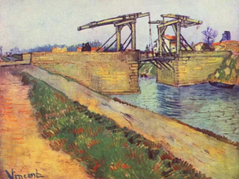 Van Gogh bridge painted by Van Gogh in 1888